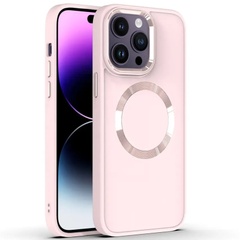 TPU чохол Bonbon Metal Style with MagSafe для Apple iPhone 11 (6.1"), Рожевий / Light pink