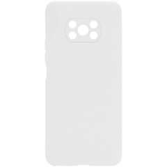 Силиконовый чехол Candy Full Camera для Xiaomi Poco X3 NFC / Poco X3 Pro Белый / White