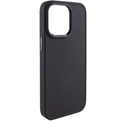 TPU чехол Bonbon Metal Style для Apple iPhone 14 Pro (6.1") Черный / Black