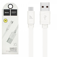 Дата кабель Hoco X5 Bamboo USB to MicroUSB (100см) Белый