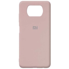 Чехол Silicone Cover Full Protective (AA) для Xiaomi Poco X3 NFC / Poco X3 Pro Розовый / Pink Sand