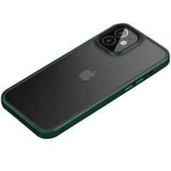 TPU+PC чехол Metal Buttons для Apple iPhone 12 mini (5.4") Темно-зеленый