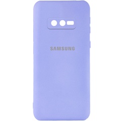 Чехол Silicone Cover My Color Full Camera (A) для Samsung Galaxy S10e Сиреневый / Dasheen