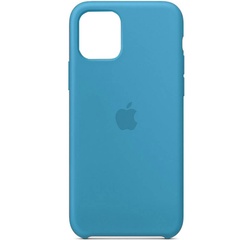 Чохол Silicone Case (AA) для Apple iPhone 11 Pro Max (6.5 "), Блакитний / Cornflower