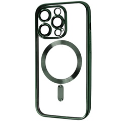 TPU чехол Fibra Chrome with MagSafe для Apple iPhone 14 Pro (6.1") Green