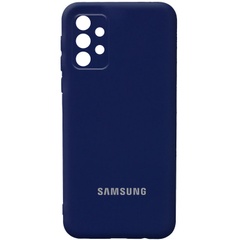 Чехол Silicone Cover Full Camera (AA) для Samsung Galaxy A23 4G Темно-синий / Midnight blue