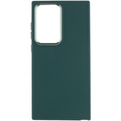 TPU чехол Bonbon Metal Style для Samsung Galaxy S23 Ultra Зеленый / Pine green