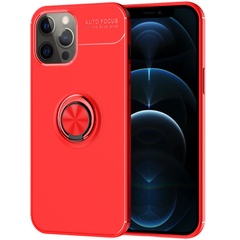 TPU чехол Deen ColorRing под магнитный держатель (opp) для Apple iPhone 16, Красный
