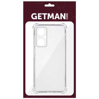 TPU чохол GETMAN Ease logo посилені кути Full Camera для Xiaomi Redmi Note 11R, Безбарвний (прозорий)