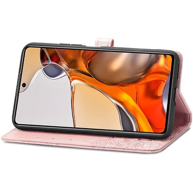 Шкіряний чохол (книжка) Art Case з візитницею для Xiaomi Redmi Note 11 (Global) / Note 11S, Рожевий