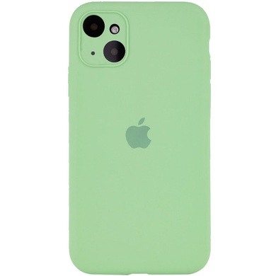 Чехол Silicone Case Full Camera Protective (AA) для Apple iPhone 14 Plus (6.7") Мятный / Mint