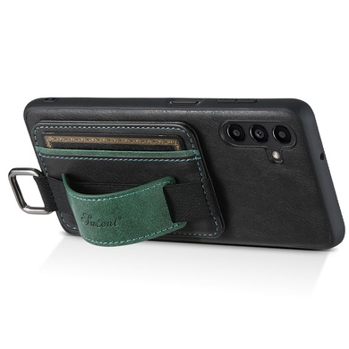 Шкіряний чохол Wallet case and straps для Samsung Galaxy A14 4G/5G, Чорний / Black