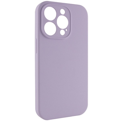 Чехол Silicone Case Full Camera Protective (AA) NO LOGO для Apple iPhone 15 Pro (6.1") Сиреневый / Lilac