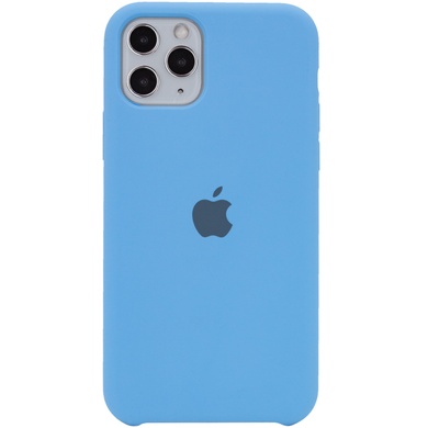 Чохол Silicone Case (AA) для Apple iPhone 11 Pro Max (6.5 "), Блакитний / Cornflower