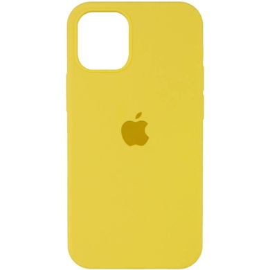 Чохол Silicone Case Full Protective (AA) для Apple iPhone 15 Pro (6.1"), Жовтий / Yellow