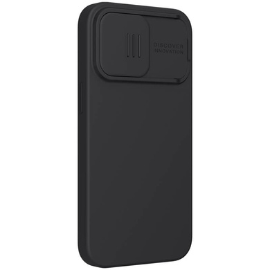 Силиконовая накладка Nillkin Camshield Silky Magnetic для Apple iPhone 13 Pro (6.1") Черный