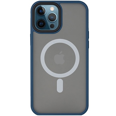 TPU+PC чохол Metal Buttons with MagSafe для Apple iPhone 14 Pro Max (6.7"), Синій
