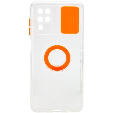 Чехол Camshield ColorRing TPU со шторкой для камеры для Samsung Galaxy A12 / M12 Оранжевый