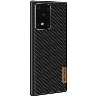 Карбоновая накладка G-Case Dark series для Samsung Galaxy S20 Ultra Черный