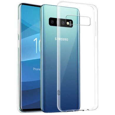 TPU чехол Epic Transparent 1,0mm для Samsung Galaxy S10 Бесцветный (прозрачный)
