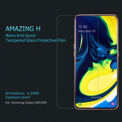 Захисне скло Nillkin (H) для Samsung Galaxy A80 / A90, Прозрачный