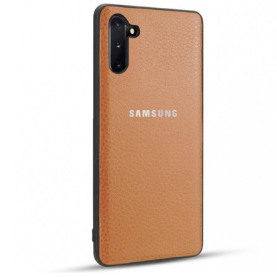 Шкіряна накладка Classic series для Samsung Galaxy Note 10, Коричневий