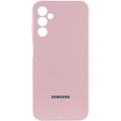 Чехол Silicone Cover Lakshmi Full Camera (AAA) with Logo для Samsung Galaxy A24 4G Розовый / Pink Sand