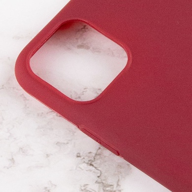 Силиконовый чехол Candy для Apple iPhone 13 (6.1") Бордовый