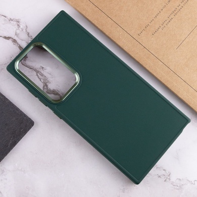 TPU чехол Bonbon Metal Style для Samsung Galaxy S23 Ultra Зеленый / Pine green