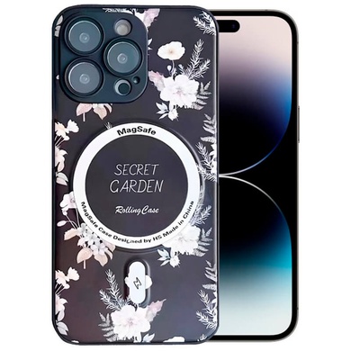 TPU+PC чохол Secret Garden with MagSafe для Apple iPhone 14 Pro (6.1"), Black