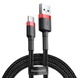 Дата кабель Baseus Cafule Type-C Cable 3A (0.5m) (CATKLF-A) Красный / Черный