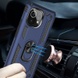 Ударопрочный чехол Serge Ring for Magnet для Xiaomi Mi 11 Lite Темно-синий