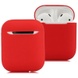 Силіконовий футляр для навушників Airpods Ultra Slim, Красный / Wine red