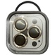 Захисне скло Metal Classic на камеру (в упак.) для Apple iPhone 15 Pro (6.1") / 15 Pro Max (6.7"), Золотой / Gold