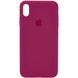 Чехол Silicone Case Full Protective (AA) для Apple iPhone XR (6.1") Красный / Rose Red