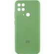 Чохол Silicone Cover Full Camera (AA) для Xiaomi Redmi 10C, М'ятний / Mint