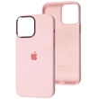 Чохол Silicone Case Metal Buttons (AA) для Apple iPhone 14 (6.1"), Розовый / Chalk Pink