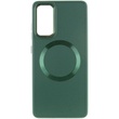 TPU чехол Bonbon Metal Style with MagSafe для Samsung Galaxy S20 FE Зеленый / Army Green