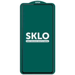 Защитное стекло SKLO 5D (тех.пак) для Samsung Galaxy S23+ Черный / Белая подложка