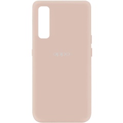 Чехол Silicone Cover My Color Full Protective (A) для Oppo Reno 3 Pro Розовый / Pink Sand