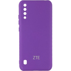 Чехол Silicone Cover My Color Full Camera (A) для ZTE Blade A7 Fingerprint (2020) Фиолетовый / Purple