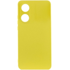 Чохол Silicone Cover Lakshmi Full Camera (AAA) для Oppo A78 4G, Жовтий / Yellow