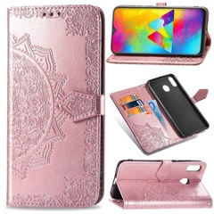 Кожаный чехол (книжка) Art Case с визитницей для Samsung Galaxy A20 / A30 Розовый