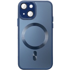 Чохол TPU+Glass Sapphire Midnight with MagSafe для Apple iPhone 15 Plus (6.7"), Синий / Deep navy