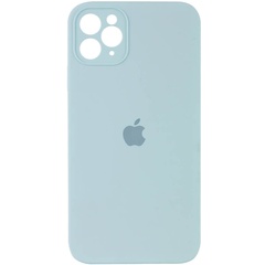 Чехол Silicone Case Square Full Camera Protective (AA) для Apple iPhone 11 Pro Max (6.5") Бирюзовый / Light Turquoise