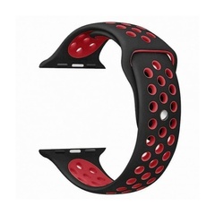 Силіконовий ремінець Sport+ для Apple watch 42mm / 44mm, black/red
