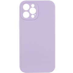 Чохол Silicone Case Full Camera Protective (AA) NO LOGO для Apple iPhone 12 Pro Max (6.7"), Бузковий / Lilac