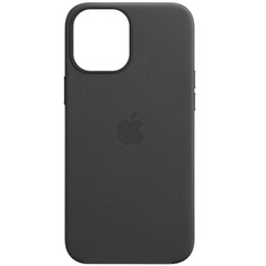 Шкіряний чохол Leather Case (AA Plus) with MagSafe для Apple iPhone 14 Plus (6.7"), Black