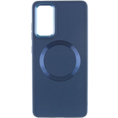 TPU чехол Bonbon Metal Style with MagSafe для Samsung Galaxy S23 FE Синий / Cosmos Blue