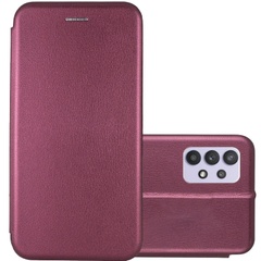 Кожаный чехол (книжка) Classy для Samsung Galaxy A32 4G Бордовый